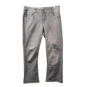 Ruff Hewn Women's‎ Gray Denim Jeans Size 8 Relaxed Fit Casual